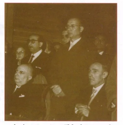 El 18 de Octubre de 1959 en la bendición de la imagen de la Virgen del Mar en el Templo de la Encarnación. Miguel Granados, Francisco Gomis(de pie) y José Salazar.